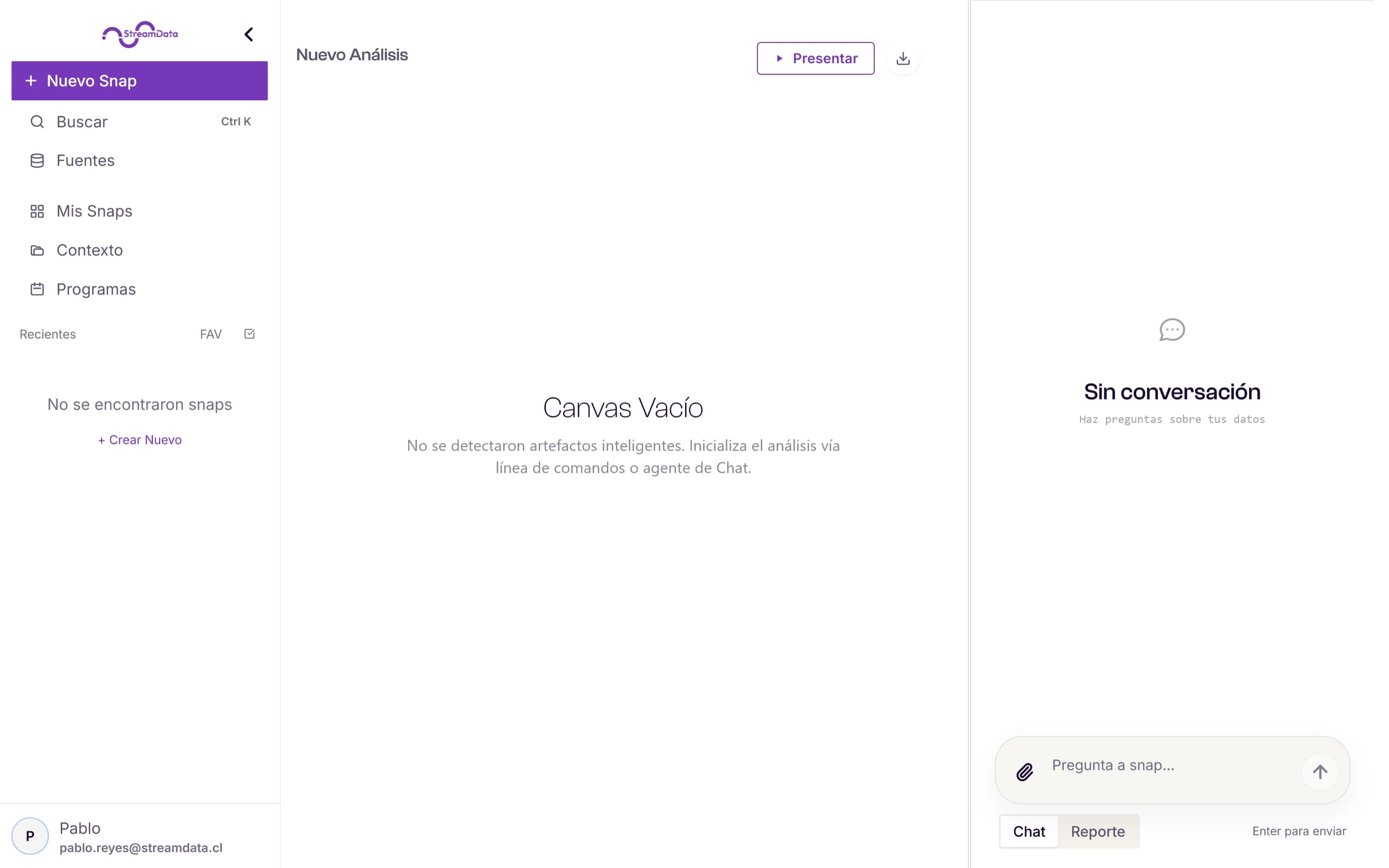 Explora la plataforma